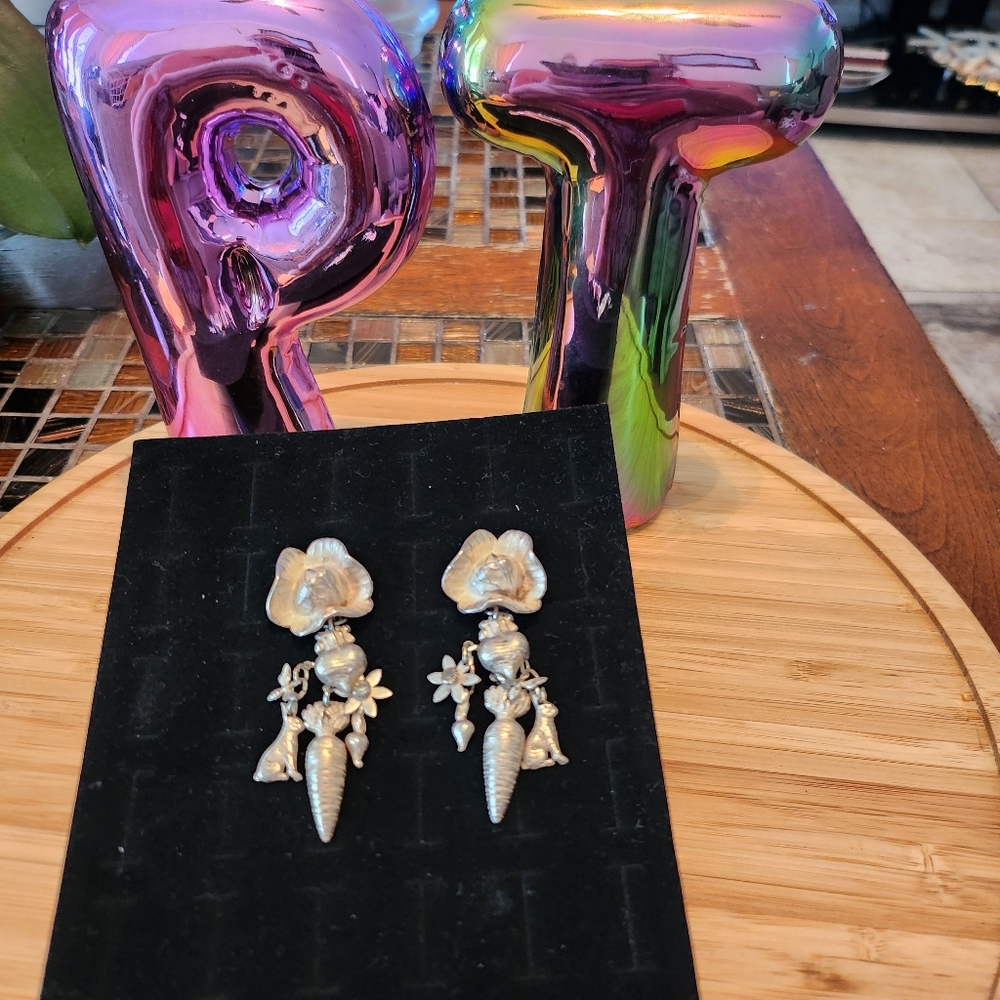 Mary Demarco clip on earrings